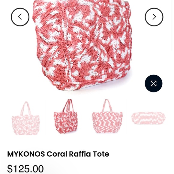 Mykonos raffia tote - Picture 5 of 9